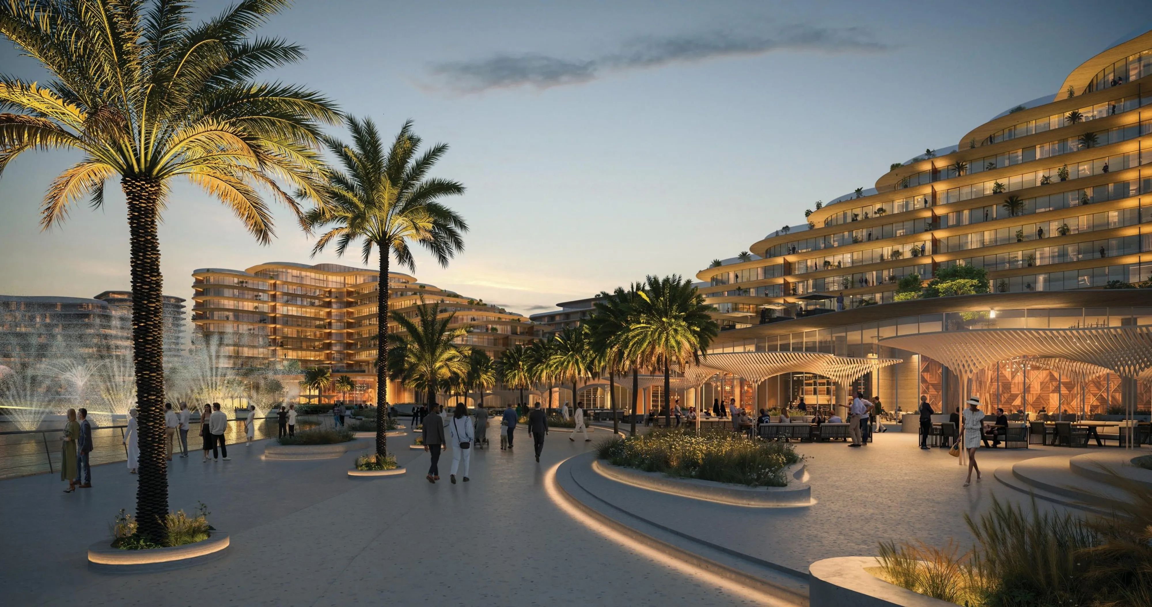 Architectural masterpiece of Mandarin Oriental Residences in Saadiyat Cultural District, Abu Dhabi.