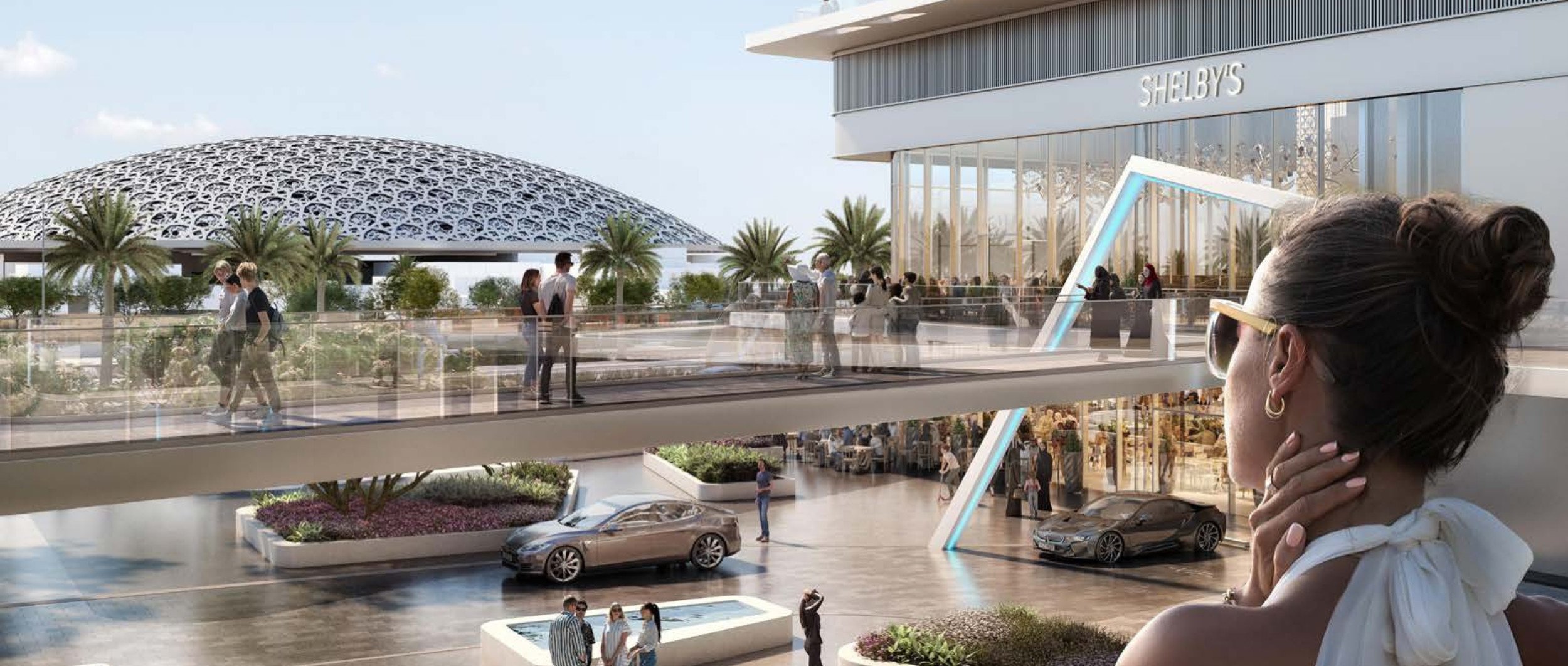 Luxury waterfront apartments at Louvre Abu Dhabi Residences by Aldar Properties in Saadiyat Island's Cultural District, Abu Dhabi.
