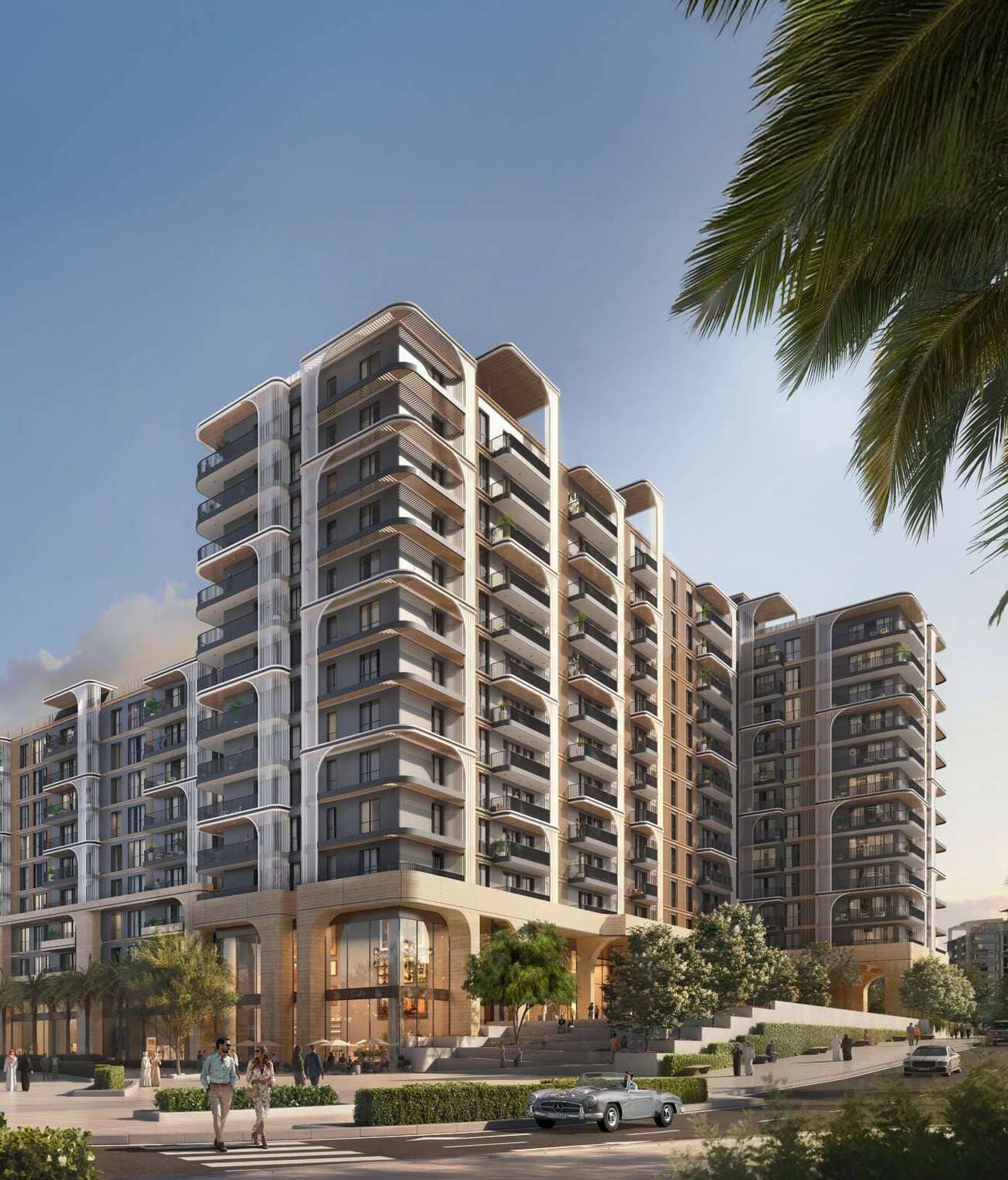 Manarat Living III on Saadiyat Island, Abu Dhabi showcasing contemporary residential architecture and premium urban living.