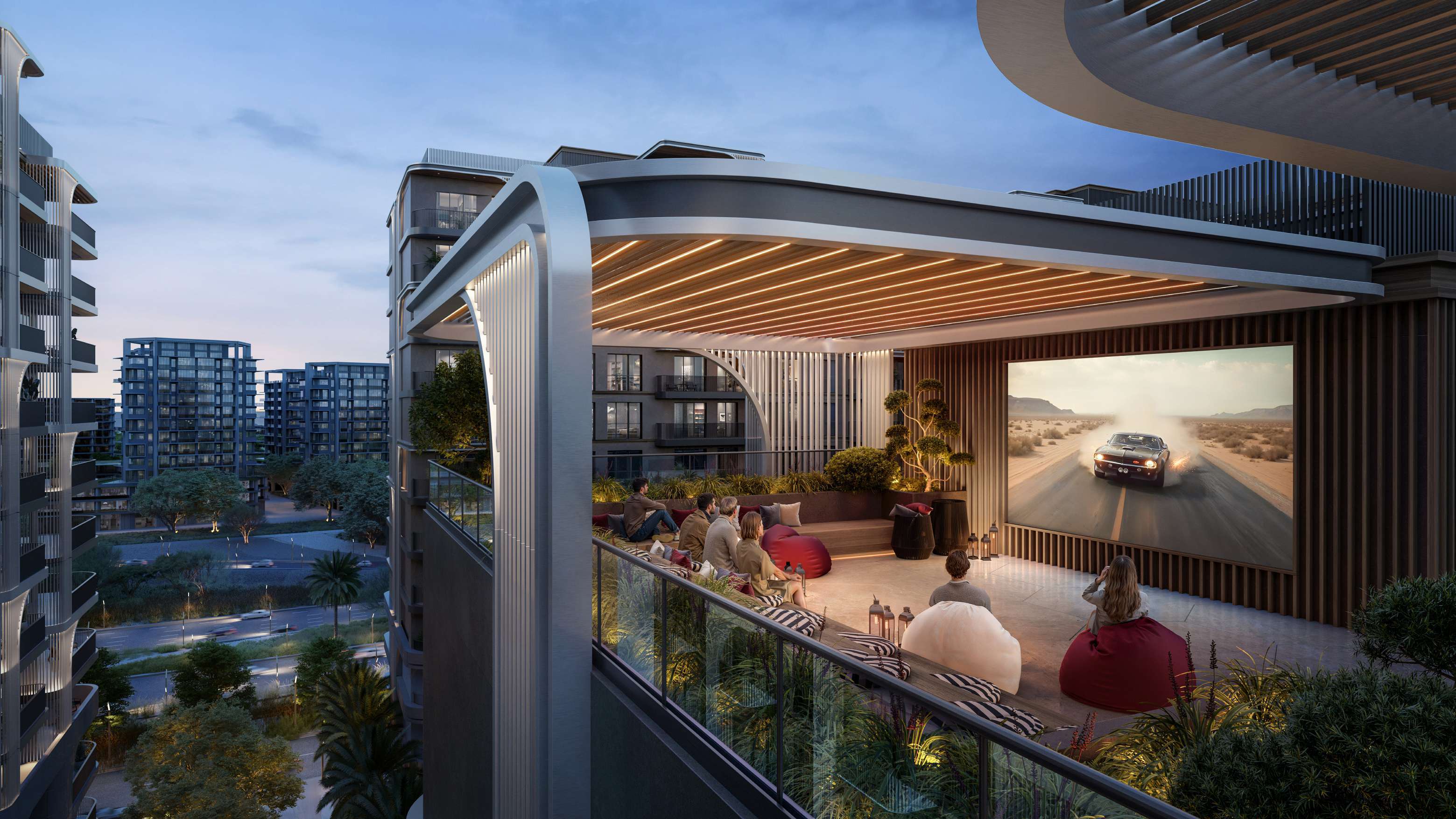 Stylish residential interiors at Manarat Living III on Saadiyat Island, Abu Dhabi designed for modern urban lifestyles.