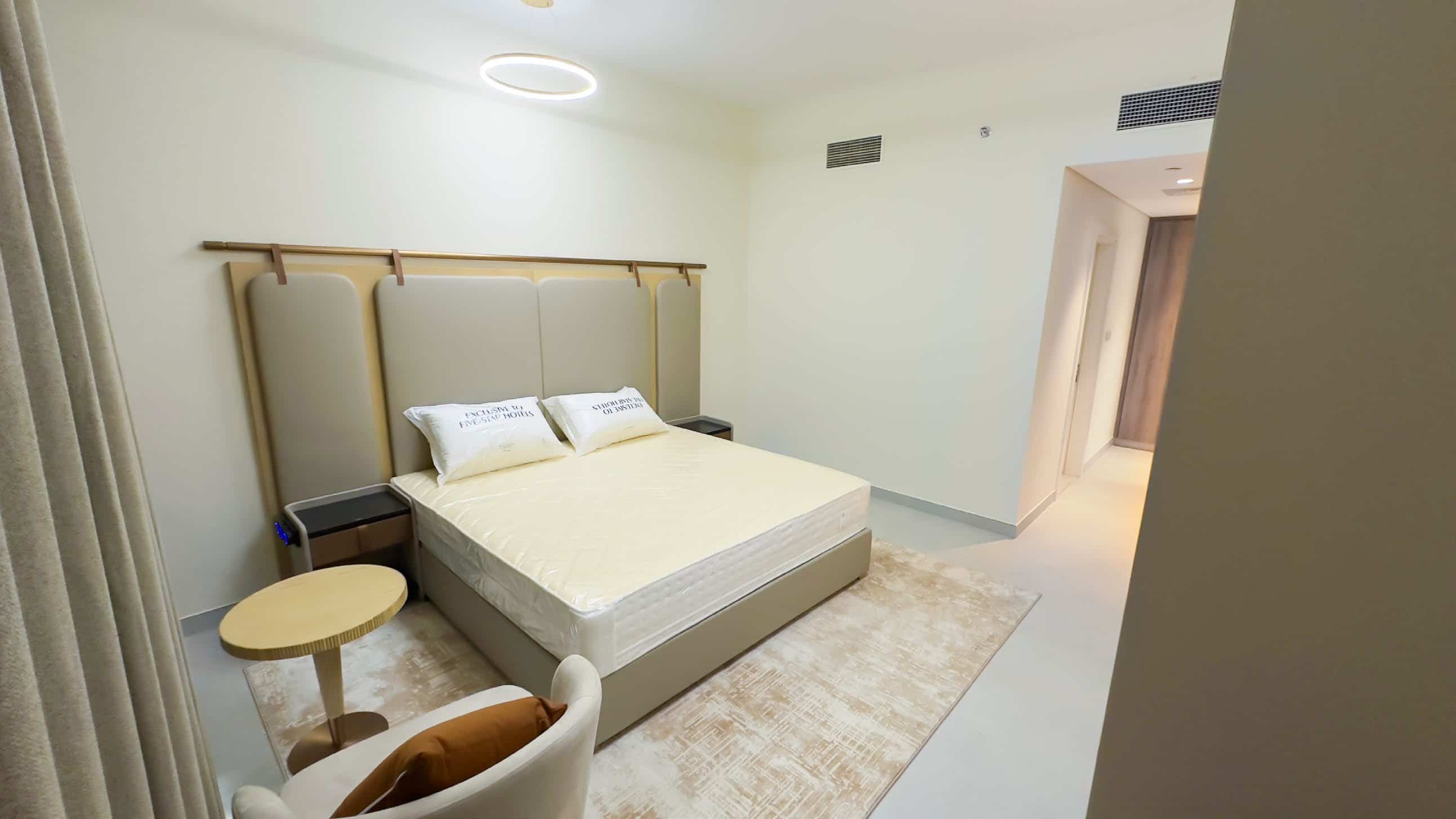 ell‑designed bedroom suite at C‑3 Gardens Saadiyat Island Abu Dhabi offering comfort, privacy, and modern aesthetics