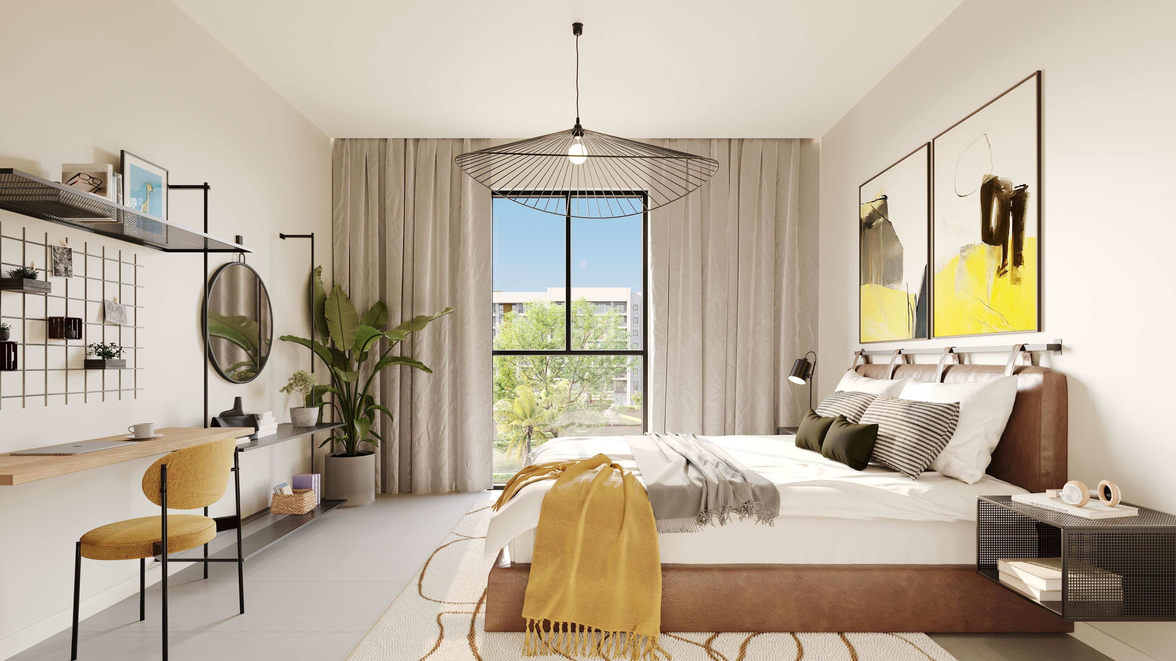 Premium apartment interior at C‑3 Gardens Saadiyat Island Abu Dhabi highlighting refined materials and elegant finishes