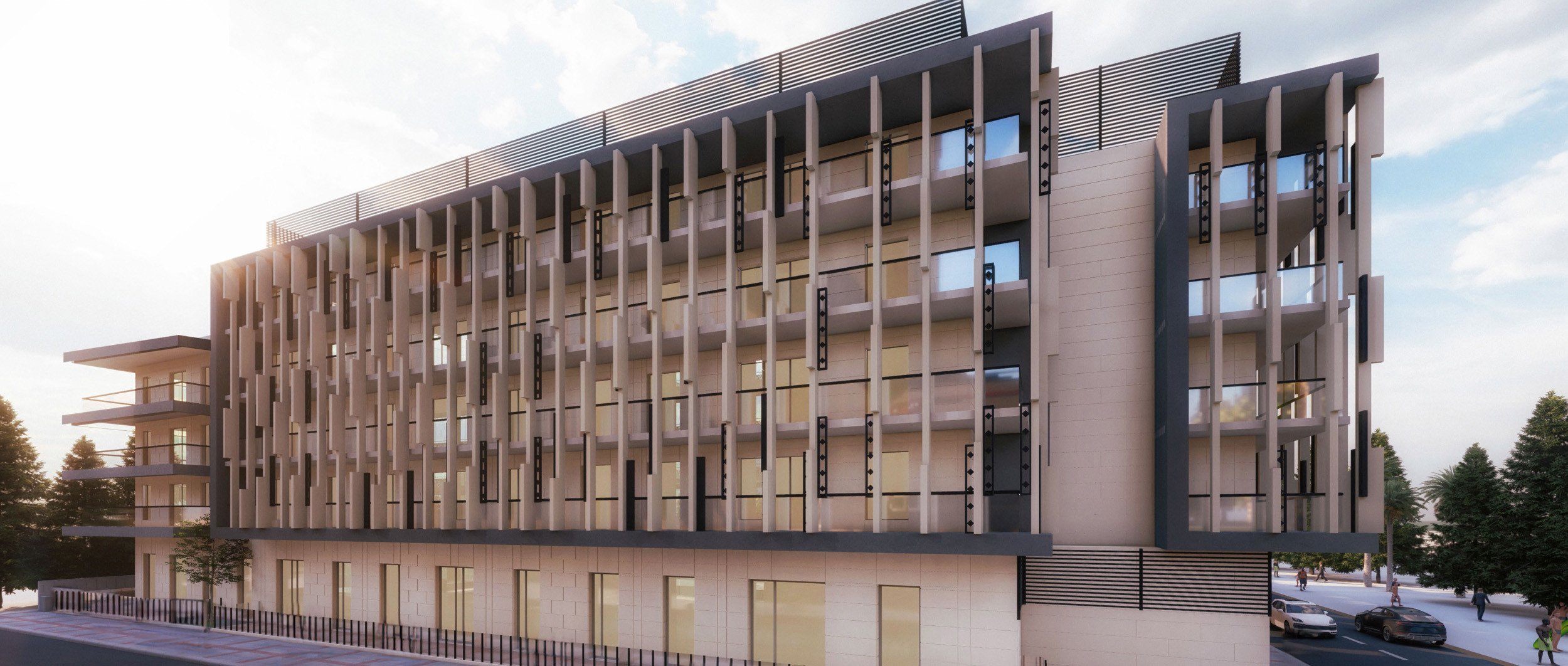 Bloom Arjaan by Rotana rooftop terrace overlooking Saadiyat cultural district